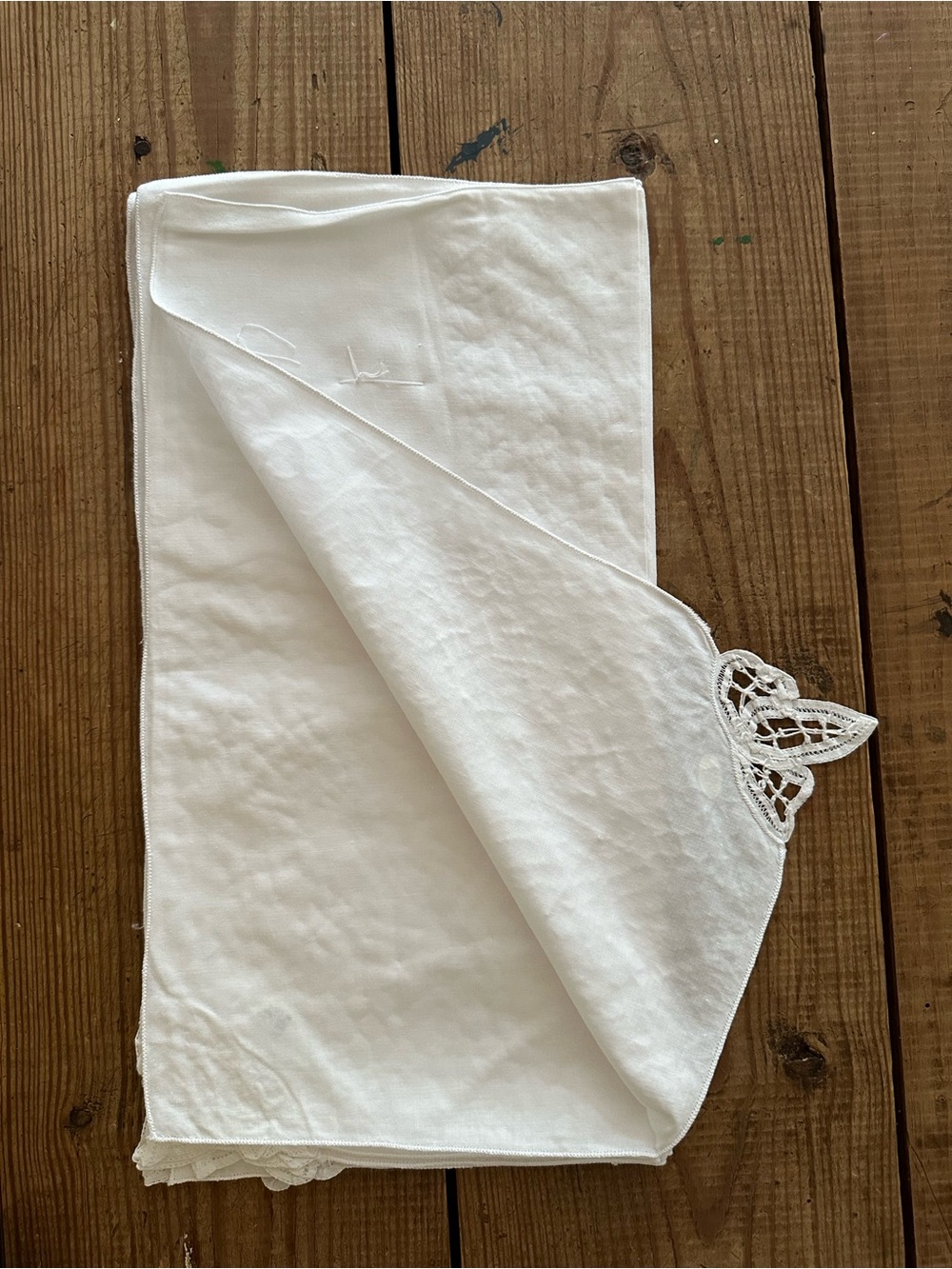 Napkins Battenburg lace set of 8 unused white cotton 16 inch square cottagecore